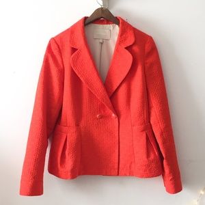 Banana Republic Orange Textured Blazer